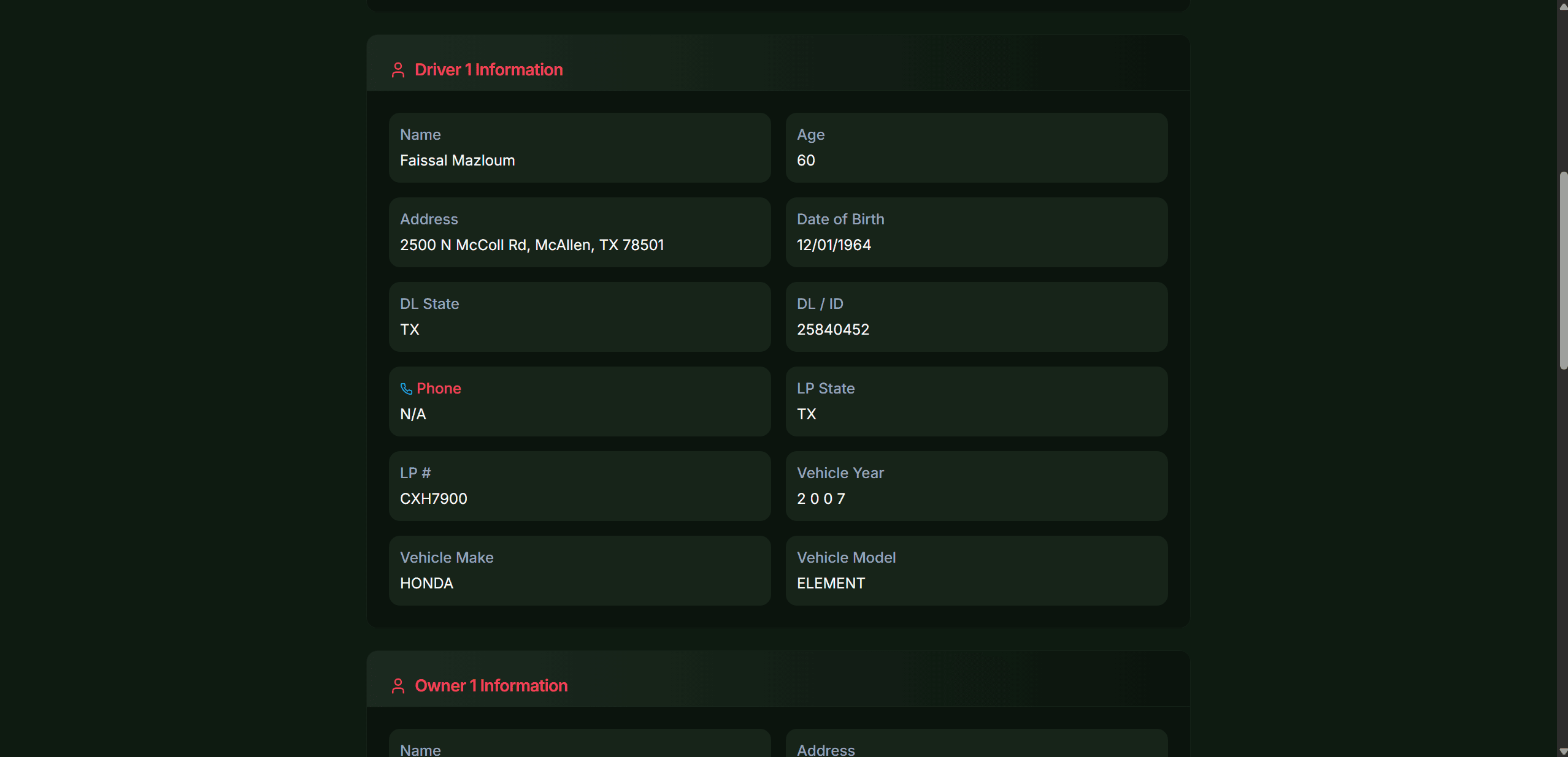 PGI - Insurance Lead System screenshot 2